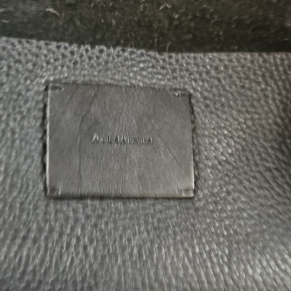 All Saints Black Leather Hobo Bag - Picture 3 of 6